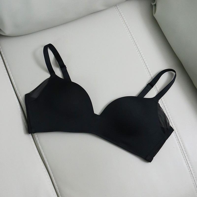 Tangge Red Silk Wire-free Thin Seamless Mulberry Silk Bra