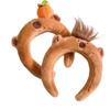 Capybara Plush Headband for Women - Adjustable, Non-Shedding, Skin-Friendly, Versatile for Autumn/Winter.