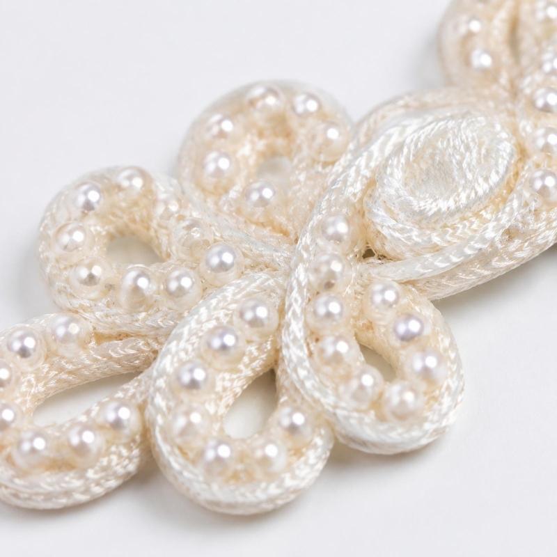 Five-Lobed Flower Button Decorative Cheongsam Button Fasteners for Traditional Chinese Garment Sewing Embellishments