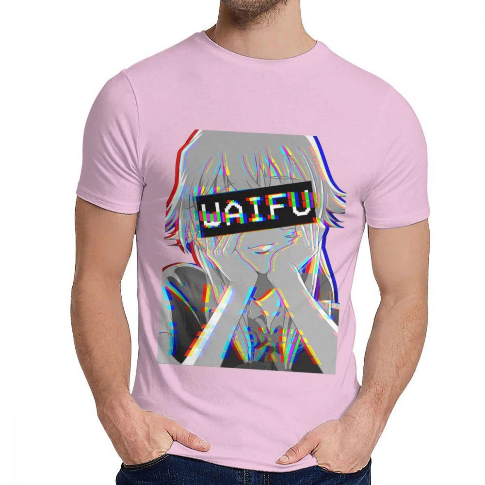 Round Neck Yuno Waifu Japanese Animation T Shirt Custom Unisex 100 Cotton T Shirt Big Size
