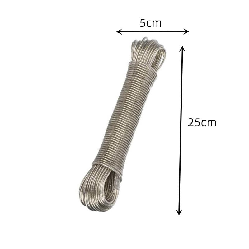 10/20/30/50M Pvc Coating Steel Clothesline Outdoor Portable Clothesline Garden Camping Travel Clothes Drying Rope