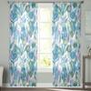 Seagrass Coral Ocean Watercolor Sheer Curtains Transparent Voile Tulle for Bedroom Window Holiday Decoration