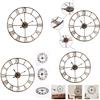 Distinctive Antique Rust Wall Clock With Silent Movement 40cm Diameter Metal Clocks