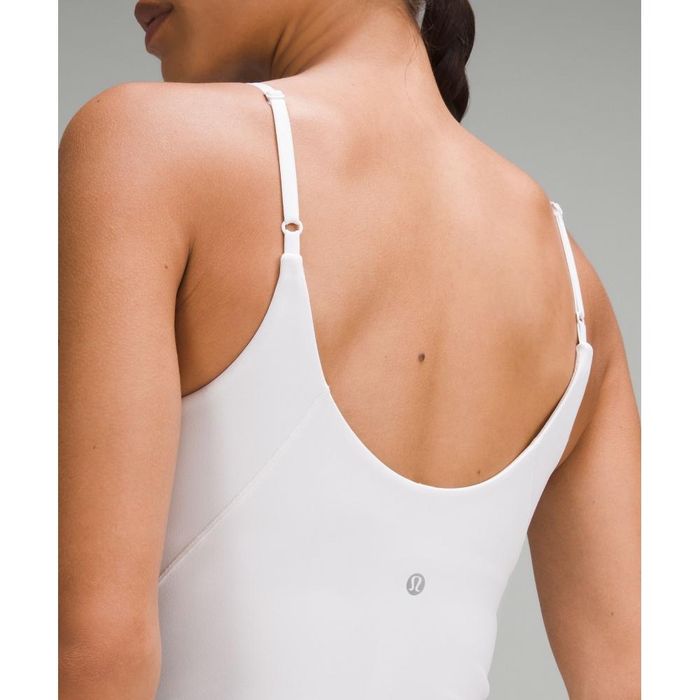 Lululemon Align  CroppeD Cami Tank Top  Light Support  C D Cup White