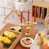 Mini Vintage Three-armed Candlestick Home Table Decor