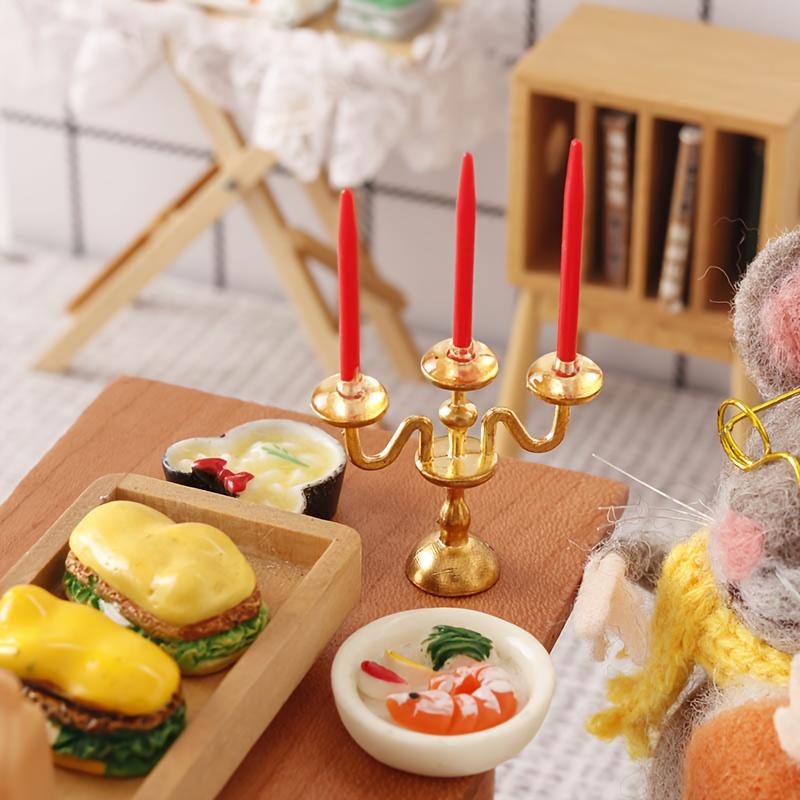Mini Vintage Three-armed Candlestick Home Table Decor