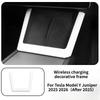 For Tesla Model Y Juniper 2025 Central Control Storage Box Rear Air Outlet Screen Frame Car White Trim Interior Suit Accessories
