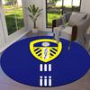 Leeds United Round Area Rug,Carpet Rug for Living Room Bedroom Sofa Playroom Decor,Non-slip Floor Mat