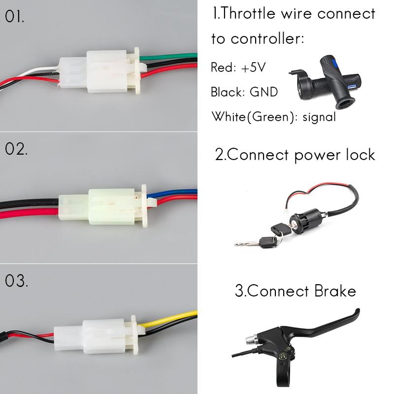 Controller per Bicicletta Elettrica 36V 48V 800W 1000W 30A CC a Spazzole Per E-Bike Scooter Skateboard Parte Adatta Batteria Motore Parte Motore