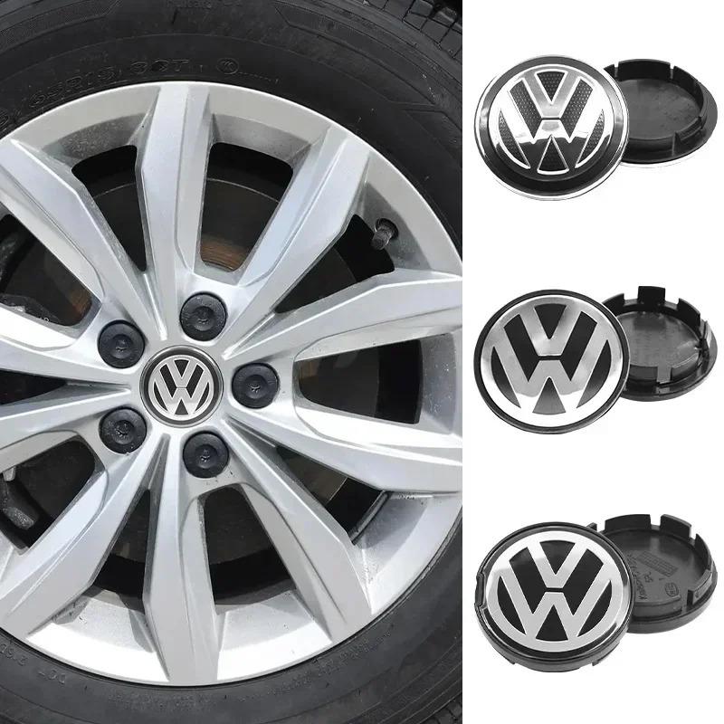 4pcs 55mm 65mm Car Wheel Center Caps Rim Hub Caps For Volkswagen VW Golf 4 5 6 Passat Jetta Beetle CC Bora Polo Touareg Tiguan