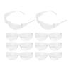 8pcs Safety Goggles AntiImpact Dustproof Eyes Protector for Riding Woodworking Construction Work