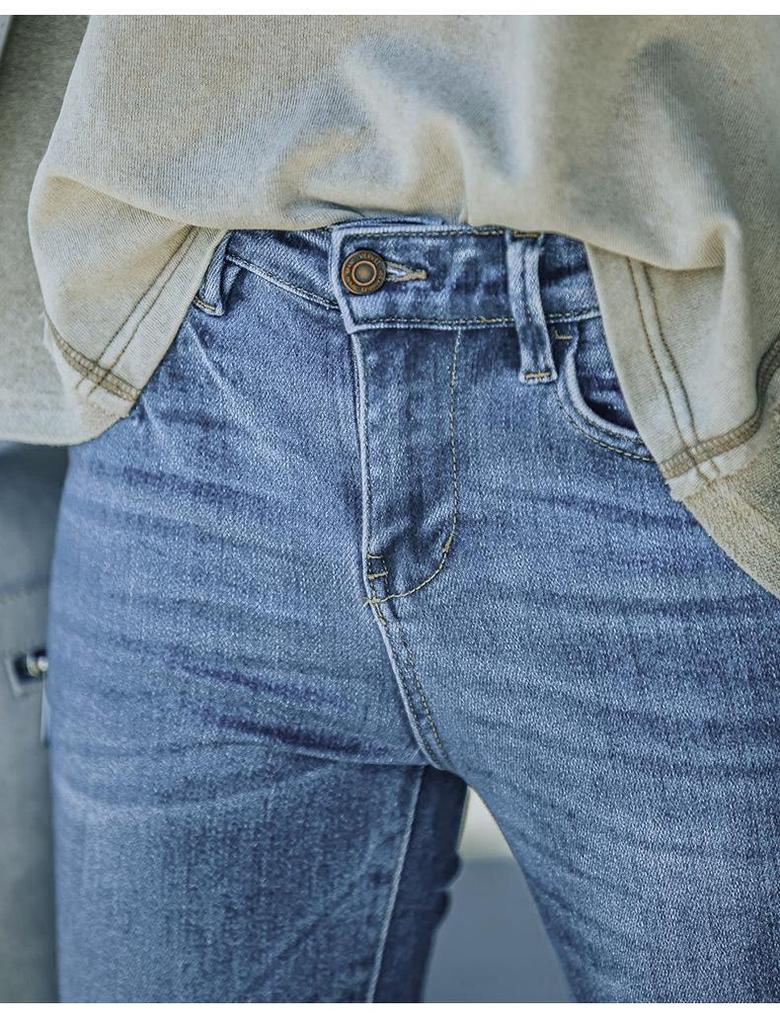 2022 Women's Flared Stretchy Denim Long Pants
