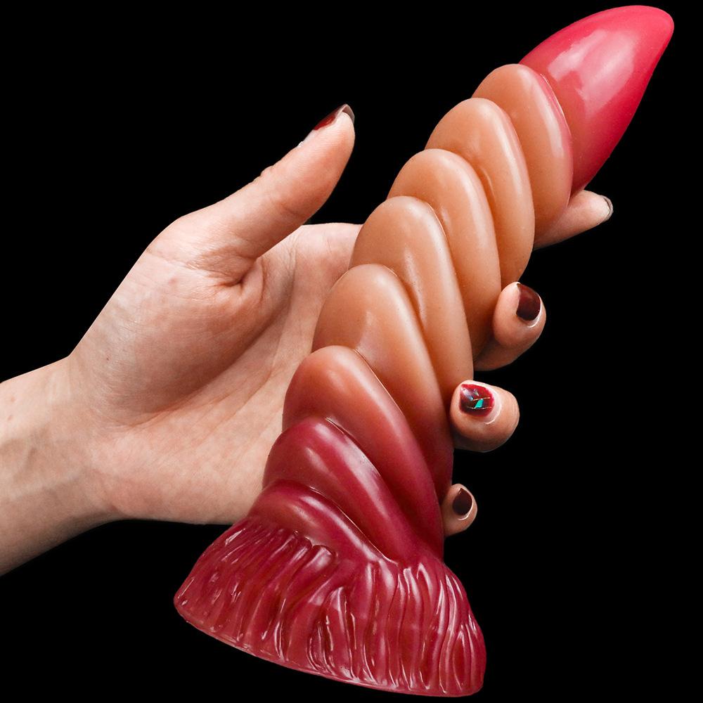 Supersize Stimulation Simulation Gradient Silicone Dildo Female Use Abnormity Simulation Phallus Female Sex Toys Masturbator