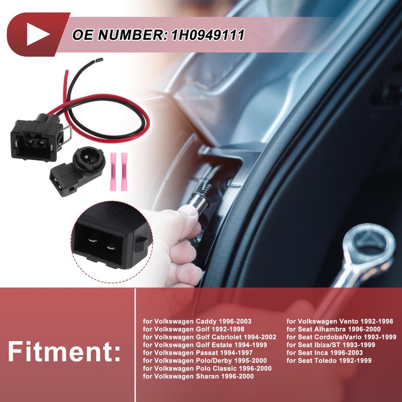 X Autohaux Indicator Light Socket Wiring for Volkswagen Caddy 1996-2003 No.1H0949111