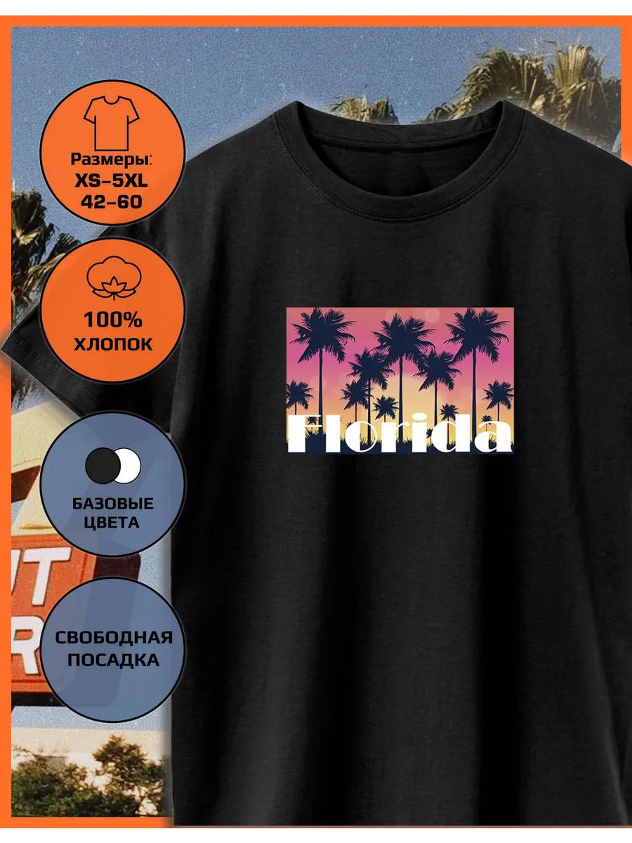Florida Print T-shirt 4XL