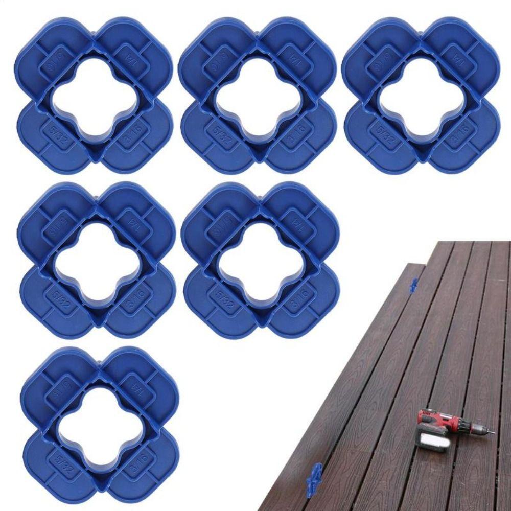 1/4/6Pcs Thickened 4-in-1 Multi-Size Deck Spacer Tool Decking Board Spacers Lawn Garage Garden