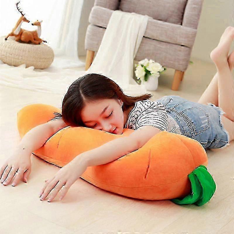 55/75cm Plush Carrot Pillows Soft Stuffed Creative Vegetables Toys With Smile 25-26