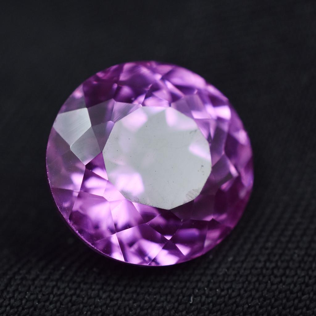 Natural Pink Sapphire Loose Gemstone 9.30 ct Round Shape September Birthstone for Gem Collections