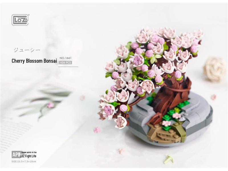 

Конструктор LOZ Мини Суккулент Бонсай - Подарок на День святого Валентина 1660/1661 9.5x5.8x22 cm