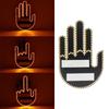 Car Back Window Sign Fun Gesture Finger Light with Remote Hand Gesture Light for Car Road Rage LED Sign Car Accessories