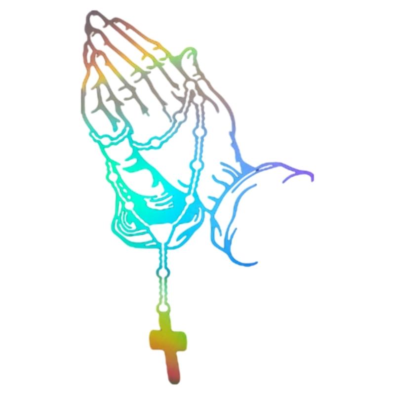 Praying Hand Spiritual Decal Sticker Religious Car Truck SUV Car Styling Decal