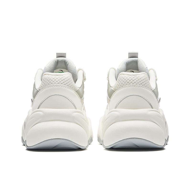 Anta Duo Duo Shoes Comfortable Non-Slip Wear-Resistant Breathable Low-Top Dad Shoes Women sneaker White Gray 122538888R-1