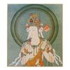 Buddhist Painting On Colored Paper, Kannon Bodhisattva, Hotokudo, 27.2cm X 24.2cm, K061