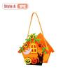 1-10PCS Children Halloween Felt Pumpkin Candy Bag Hand Carry Trick or Treat Gift Tote Party Favor Goodie Sack Cute