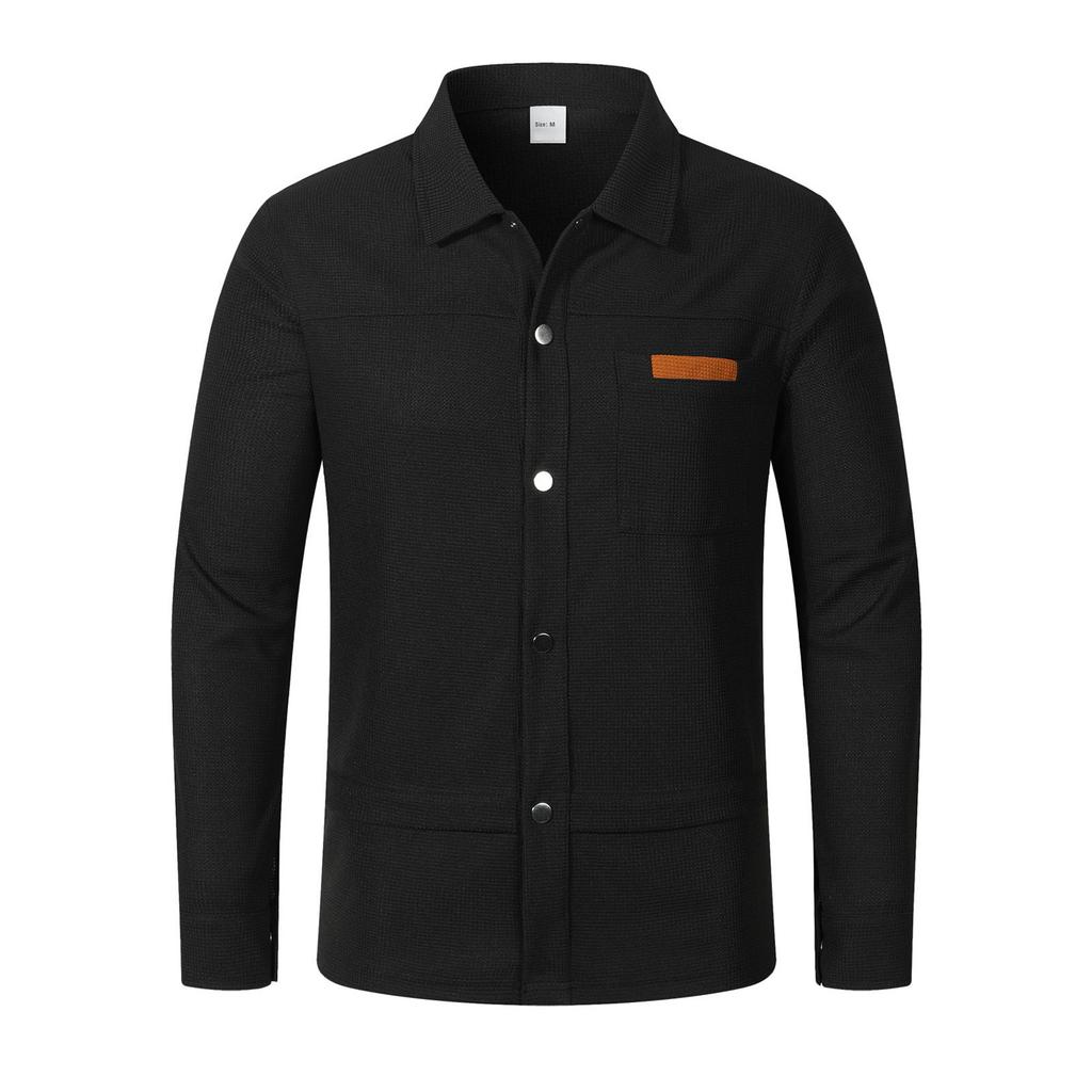 Men's Relaxed-Fit Casual Jacket Long-Sleeve Outerwear