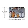 Wood Grain Pebbles Pattern Soft Kitchen Rug Anti-Fatigue Kitchen Rug Waterproof Non-Slip Rugs Set Runner Rug Bedside Rug Absorbent Carpet For Kitchen