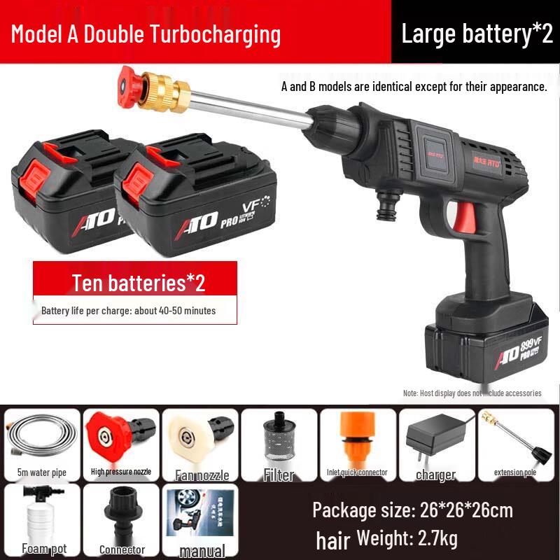 Kalei ATO Cordless High-Pressure Car Washer CN Plug (adapter Included)