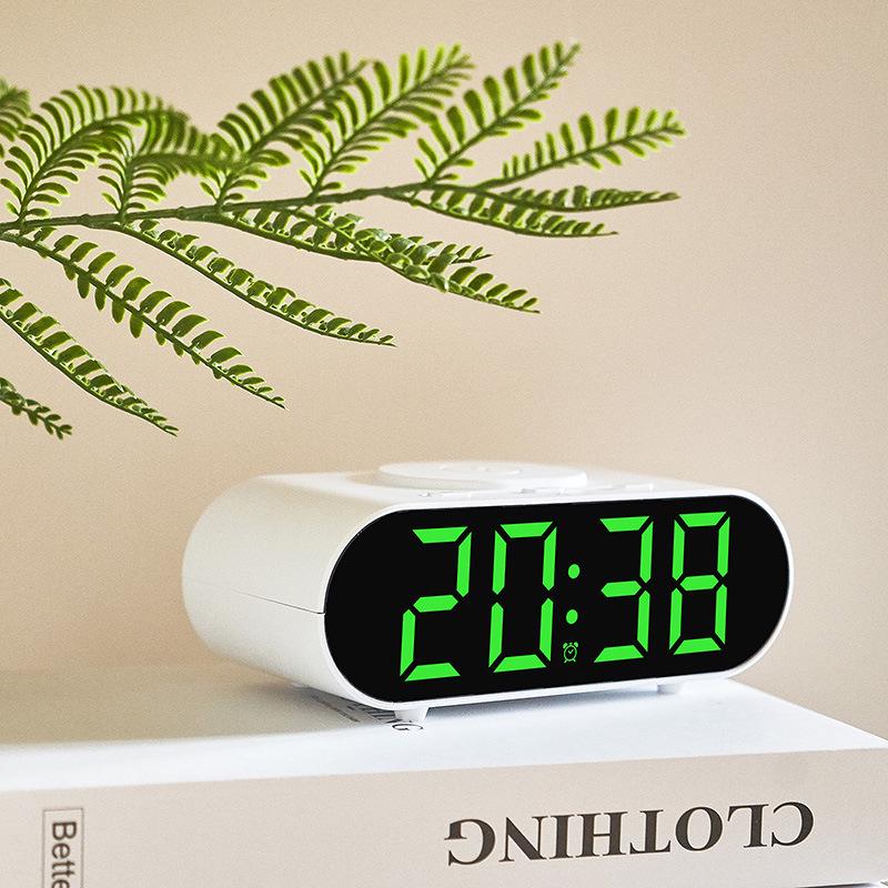 GH9000 Multi-functional Wireless Charging Alarm Clock - Bedside Desk Clock with Fast Mobile Phone Charging