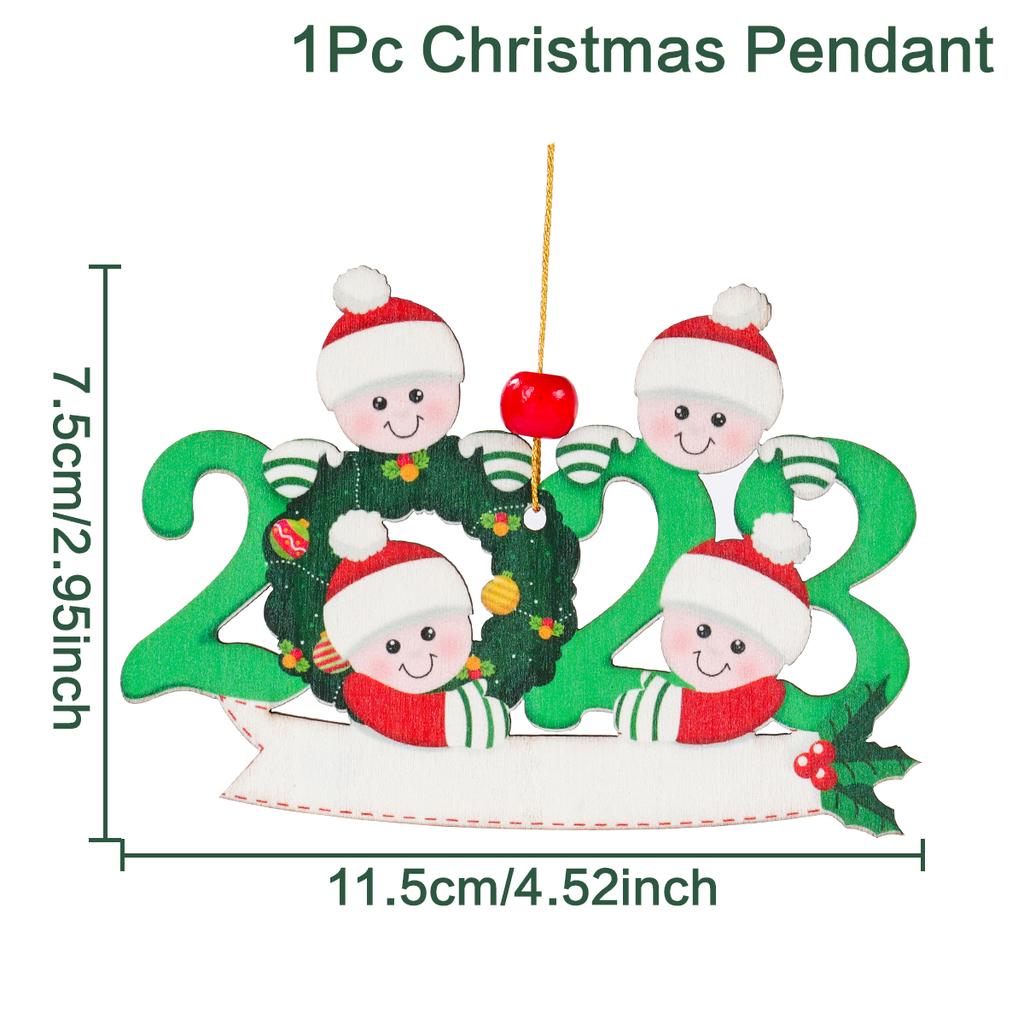 Christmas Pendant DIY Personal Family Christmas Decorations For Home 2025 Navidad Christmas Tree Hanging Ornament New Year 2025