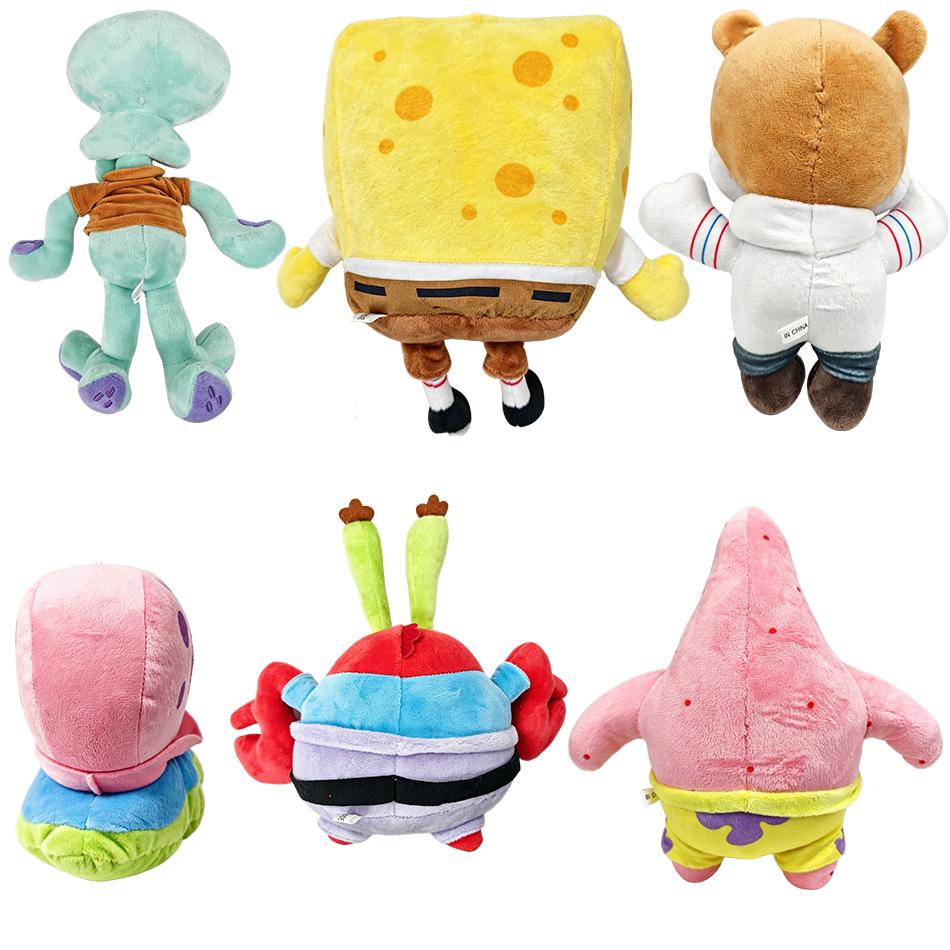 Cartoon Sea Sponge Starfish Crab Boss Snail Plush Toys Dolls Boys Birthday Gift