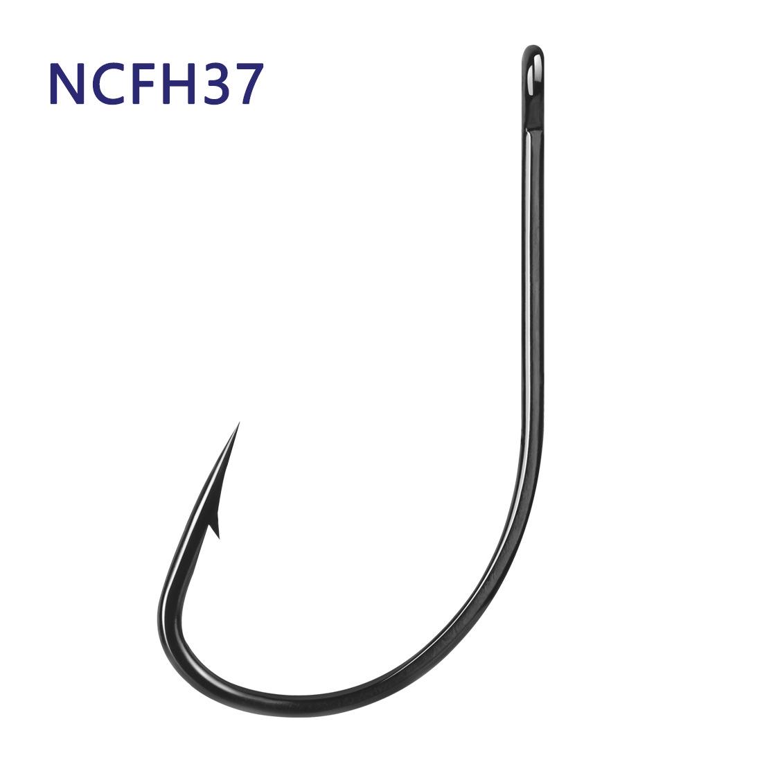 

Рыболовный крючок Guanfu из высокоуглеродистой стали с зазубринами, изогнутым зевом и плоской конструкцией крючка. 4# [50 pieces]