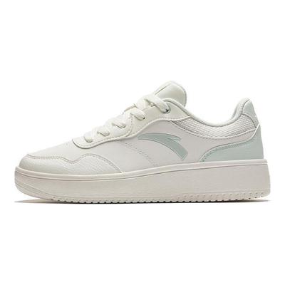 Light Course Slip Resistant Low Top Skateboard Shoes Women's White Green 922428010-2