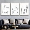Abstract Canvas Painting Line Naked Woman Wall Art Poster Nordic Posters And Prints Minimalist Wall Pictures Bedroom Decoration