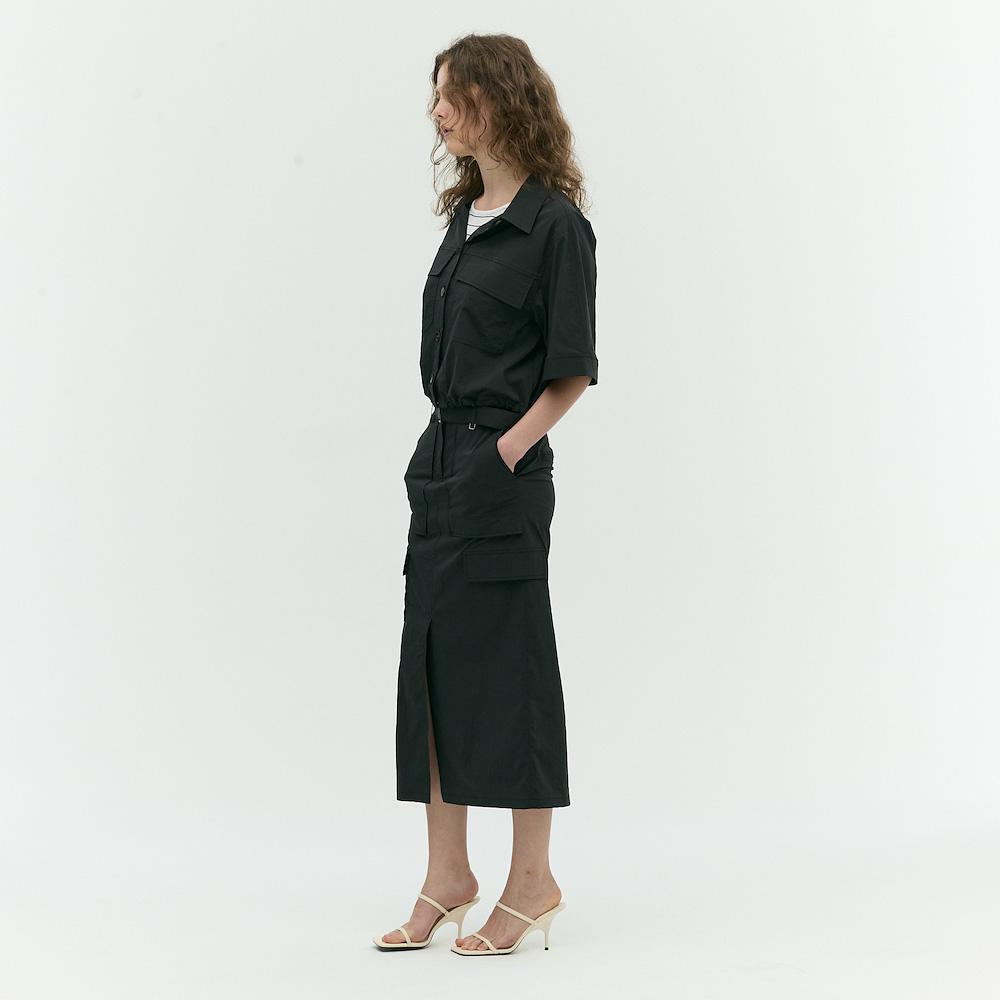 Ibiem H-Line Belted Skirt Emp5Wsk120