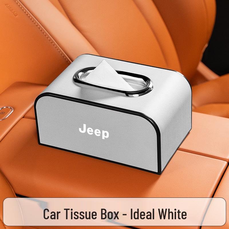 Car Tissue Box for Jeep Compass, Liberty, Patriot, and Commander: Armrest and Seat Back Pull-Out Design