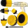 7pcs Deep Cleaning Drill Scrub Kit PP Drill Attachment Drill Brush Set  Cleaning Tool