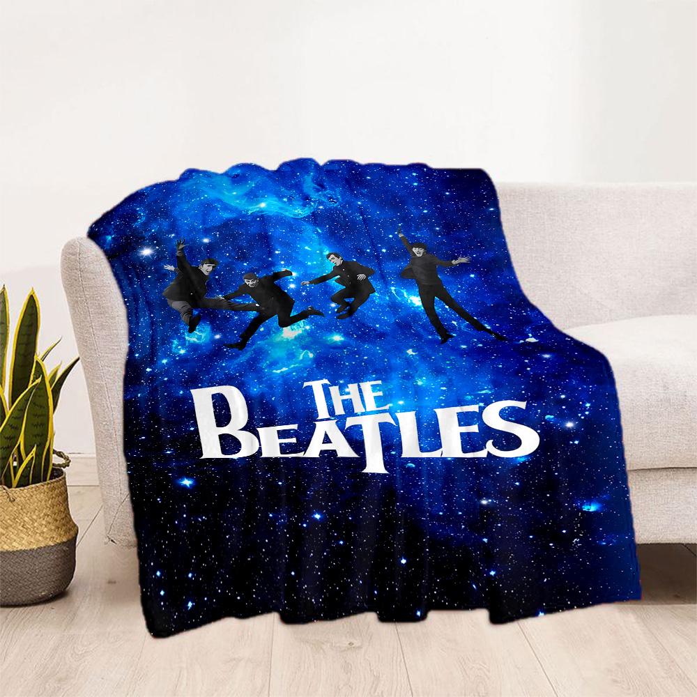 Beatles Space Blanket Soft & Cozy Suitable for Bed Picnics Bedding Four Seasons Multipurpose Modern Gift for Travel Home Birthdays