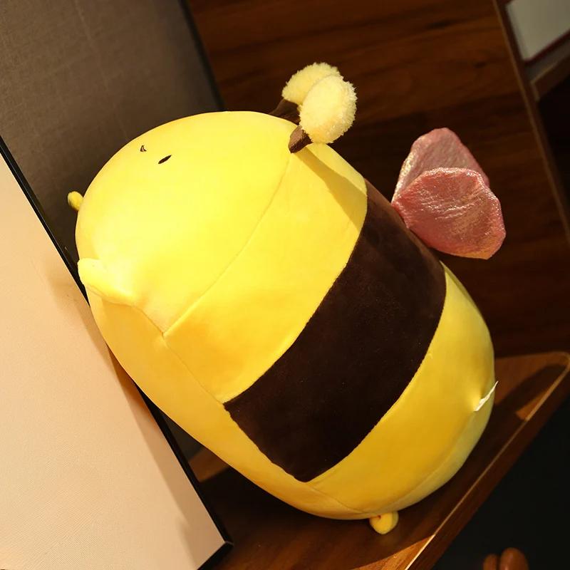 Uśmiechnięta Twarz Pszczoła Miodna Pluszowa Zabawka Urocza Szerszeń Pszczoła Wypchane Miękkie Lalki Prezent dla Dziewczynki Chłopca Dekoracja Pokoju