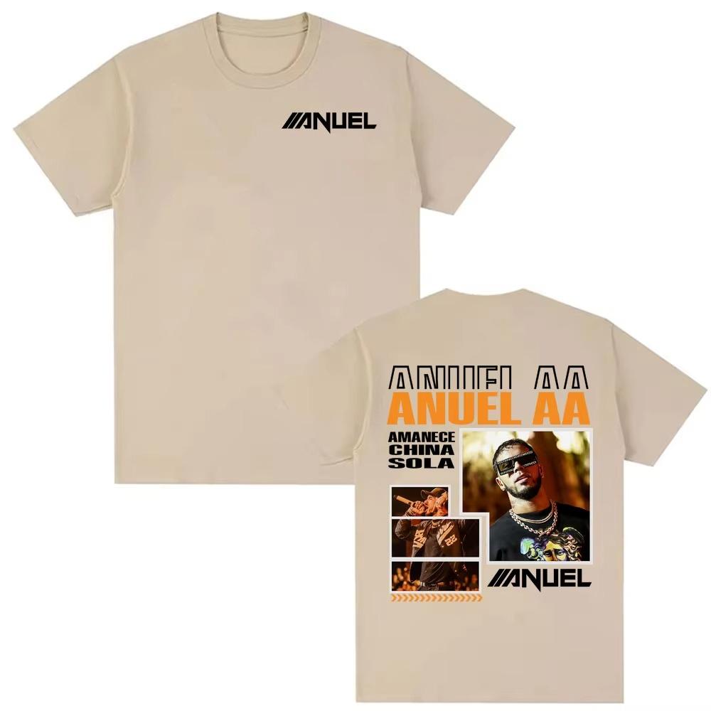 Rap Singer Anuel AA Real Hasta La Muerte Tshirt 2026 Springsummer Men Women Fashion Harajuku Street Wear Y2K Tshirt