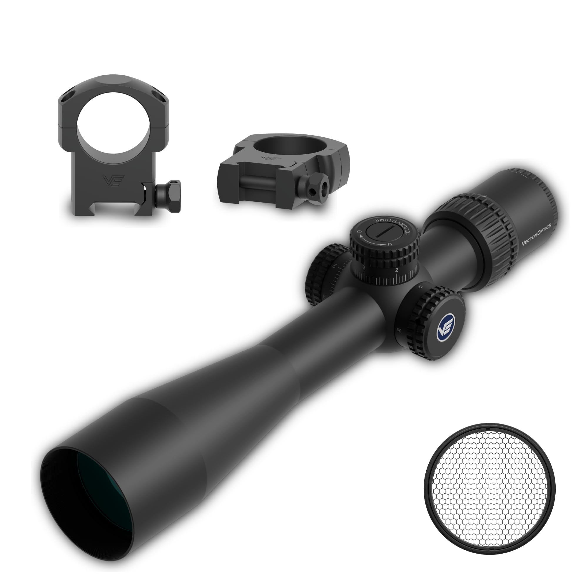 

Приціл Vector Optics Veyron Zoom для гвинтівки, дробовик, страйкбольний приціл, страйкбольний приціл для дробовика 6-24x44FFP