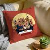Cushion Cover Washed Linen Soft Breathable Decorative Case for Sofa Home Pillow cover DDinotaeng