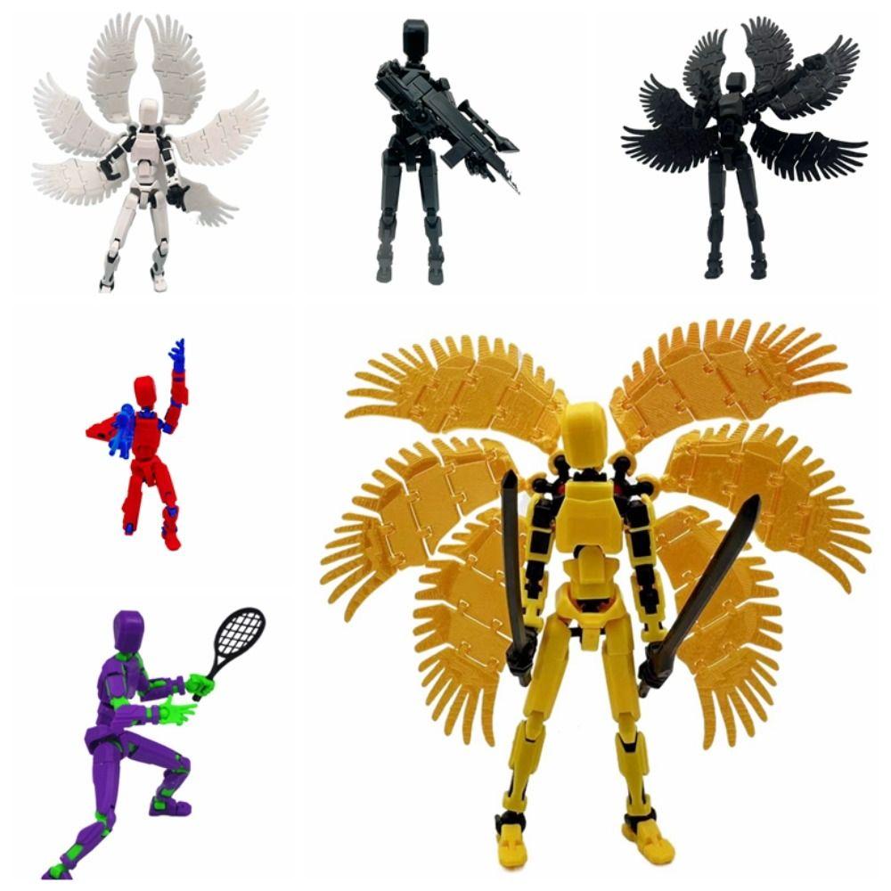

Multi-Jointed Movable Robot 6/8 Wings Shapeshift Robot Model Doll 3D Printed Mannequin Kids Adults style 8