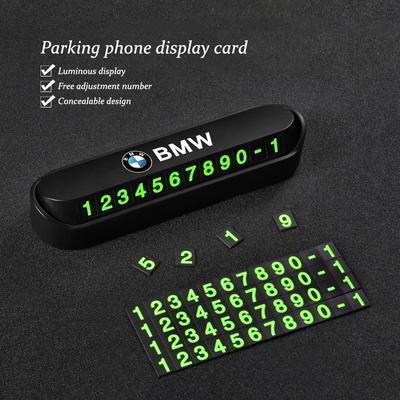 Car Temporary Parking Phone Number Card Accessories For X1 X2 X3 X5 X4 X6 X7 G30 G20 G32 G11 G12 F40 F30 F20 F10 F34 F07 M2