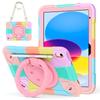 Samsung Tab A11 Cartoon Silicone Wristband Holder Case with Pen Slot