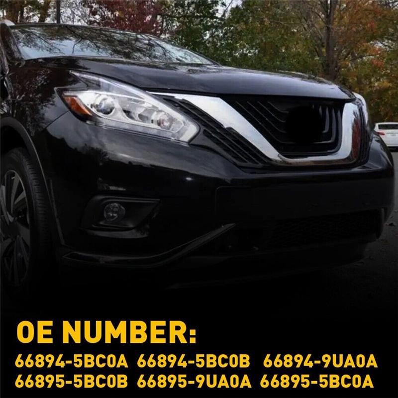 A28G-Corner Windshield Wiper Cowl Cover For Nissan Murano 2015-2017 66894-5BC0B 66895-5BC0B Replacement Accessories 1Pair