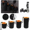 4 Pcs Waterproof Soft Camera Lens Pouch Bag Drawstring Protector Case For Canon Sony Nikon Dslr Video Lens